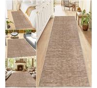 HaeBnug Carpet Runners for Hallways Long Non Slip Kitchen Runner Rugs 40 x 300 cm Hall Carpet Runners Washable Carpet Floor Mat Absorbent Area Rugs Entrance Runner for Hallway Laundry Room Brown
