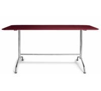 Haefeli outdoor dining table W 160 x D 80 x H 74 cm Embru Wine red RAL 3005 - EMBRU 1020134 RAL 3005