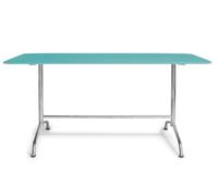 Haefeli outdoor dining table W 180 x D 80 x H 74 cm Embru Pastel turquoise RAL 6034 - EMBRU 1020135 RAL 6034