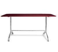 Haefeli outdoor dining table W 180 x D 80 x H 74 cm Embru Wine red RAL 3005 - EMBRU 1020135 RAL 3005