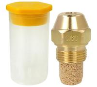 HaeKap 1pc 0.60-60A Oil Burner Nozzle Hollow Spray, Bi-metal Construction Oil Fuel Burner Nozzle