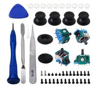 HaeKap 3D Joystick Module Parts Thumbsticks Replacement for PS5 Controller, 51 in 1 Analog 3D Joysticks Replacement, Protective Ring Compatible with PS5/PS4/Switch/Xbox controller