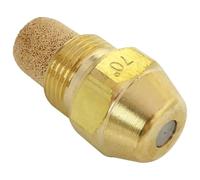 HaeKap Hollow Oil Burner Nozzle 0.65-70 A Replacement Spray Brass Oil Fuel Burner Nozzle 70 Degree Fit for Delavan - Pack of 1