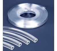 HAEKEBC Glass Edge Protector Clear Edge Trims 0.5-26mm U-Edge Seal Strip Silicone Channel Edge Trim Transparent Sealing Strip For Home Door Window(8-9mm)