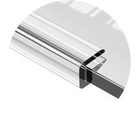 HAEKEBC Silicone Edge Protector Clear Glass Guards U-Shape Channel Edge Trim Bumper Strips Tempered Glass Edge Guards Baby Proofing For Panels Table Corners(14-15mm)