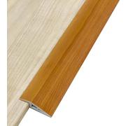 HAEKEBC Threshold Transition Strip 1cm-2cm Rise Floor Transition Strip Marble/Wood Grain Rubber Threshold Ramp Doorway Edge Trim For Wood Tile Floor(Teak,10mm)