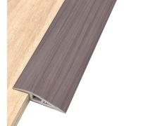 HAEKEBC Threshold Transition Strip 1cm-2cm Rise Floor Transition Strip Marble/Wood Grain Rubber Threshold Ramp Doorway Edge Trim For Wood Tile Floor(Grey,20mm)