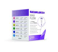 Haemolance Plus Safety Lancets Max Flow 1.5mm Blade/1.6mm depth Box of 200