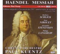 Haendel : Le Messie/Messiah Oratorio/Intégrale/Choeur et Orchestre Paul Kuentz
