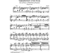 Händel-Variations op. 24 piano Brahms G. Henle Verlag Paperback