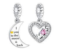 HAEPIAR S925 Silver Charm for Bracelet Necklace Sterling Silver Dangles Men With Shields for Women Girls Gifts