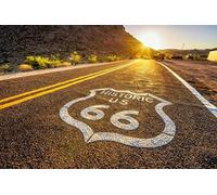 Haeran River Us Route 66 DIY 5D Diamond Painting by Number Unique Kits Home Wall Decor Crystal Rhinestone Wall Decor