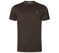 Härkila - Base All Season S/S T-Shirt - Merino shirt size L, brown