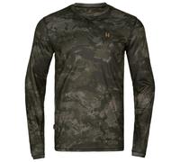 Härkila - Noctyx Camo Long-Sleeve Shirt - Longsleeve size S, olive