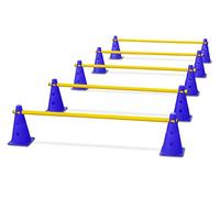 HAEST - The Adjustable Agility Hurdle Set for all kinds of Sports - Blue-Yellow