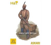 HäT 1/72 WWI Askari Plastic Model Kit - 48 Plastic Figures - Adult, Warrior, Manual Assembly Required