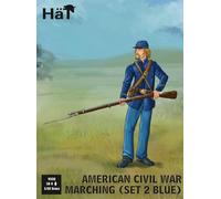 Hat Industrie 1:32 Scale American Civil War Marching (Set 2 Blue) Figures - 9335