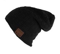HaetFire Bluetooth Beanie Hat, Wireless Music Hat Headphone Headset Winter Warm Knit Running Cap with Stereo Speaker Mic Hands-Free for Men Women Girls Boys Outdoor Sports Gifts Black