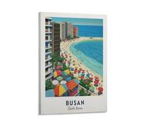 Haeundae Beach Busan - South Korea City Asia Travel Prints Wall Art Posters And Prints Travel Gift Home Decor Wall Art on Canvas 20x30inch(50x75cm)