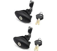 HAEUYA Black Compression Lock, RV Cabinet Drawer Mailbox Lock, 1 Pc, Keys Alike, 2 Keys Included