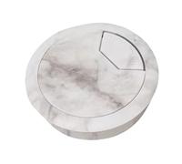 HAEUYA Desk Cable Grommets,Desk Cable Hole Covers,2PC 50/60mm Desk Table Plastic Wood Grain Cable Hole Cover PC Computer Desk Round Wire Tidy Grommet Hardware(60mm,Style 4)