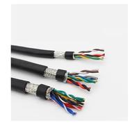 HAEUYA Shielded Signal Control Cable Wire,Twisted Pair Pure Copper Core 2-24 Cores 16-24 AWG(5 Meters Price,10 22 AWG 0.3MM)