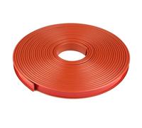 HAEUYA Wall Trim Molding,32.8 Ft Self Adhesive Veneer Edging Trim, Flexible TPE U Channel Edge, Collapsible Sheet Edge Protector Fit For 5-40mm For Furniture Restoration(Burgundy,12mm)