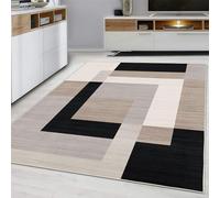 Hafaa Area Rugs for Bedroom - Printed Rugs Living Room 80x150 Cm Modern Floor Carpet Geometric style Durable Soft Touchm Classic Rug Easy to Clean (Milo Neutral)