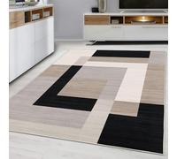 Hafaa Area Rugs Living Room - Printed Rugs for Bedroom 60x110 Cm Non Shedding Modern Floor Carpet Soft Touch Geometric Style Classic Small Rug (Milo Neutral)