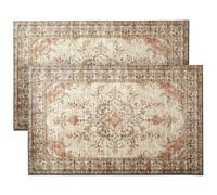 Hafaa Door mat 60x110 cm 2 Pack Indoor Outdoor Doormats Machine Washable Non Slip - Super Soft Heavy Duty Kitchen Floor Mat Dirt Trapper Entrance Mat, Timeless