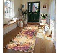 Hafaa Machine Washable Hallway Runner Rug 60×220 cm Vibrant | Soft Touch Fluffy Cashmere Rugs for Living Room, Non Slip Carpet Runners for Bedroom, Dinning Room Kids Room