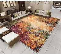 Hafaa Washable Rugs Living Room Large 240x320 CM - Soft Short Pile Extra Large Area Rugs for Bedroom, Dining Room, Lounge - Modern Vintage Design Boho Rug Cashmere Faux Floor Carpet, Vibrant