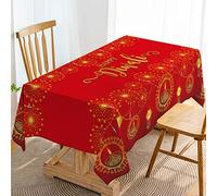 Hafangry Happy Diwali Tablecloth India Festival of Lights Decoration Deepavali Party Supply Decor Kitchen Dining Room Table Cloth