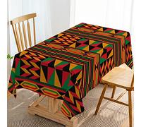 Hafangry Kwanzaa African Print Tablecloth Black History Month Heritage Holiday Celebration Party Decoration Rectangular Kitchen Dining Room Home Decor (60" x 84")