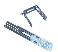 HAFD Drywall Brackets 75mm / 200mm Total Length, Pre-Galvanised Steel for Plasterboard Dry Lining Systems Walls, Pack of 10