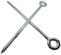 HAFD M12 x 300mm Scaffolding Eye Bolts Zinc Plated Steel Heavy Duty Eyebolts for Securing Scaffold Tie Ins and Lifting Applications Strong and Durable for Outdoor Construction Use Pack of 10