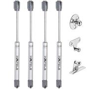 Hafele 120N Hydraulic Shock Absorber Spring Compression Support for Doors Cupboard Gas Piston for Kitchen Furniture Pneumatic Lift Spring Lid Stay Power Pack of 4, Grey, 0