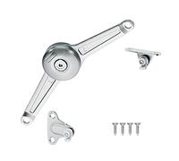 HAFELE Duo Standard Flap Lid Stay Lift Support System for Kitchen Wardrobe Cupboard Cabinet Door Open Upward and Downward Self Closing Hinges Germany Brand Silver Pack of 1