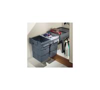 Hafele Ninka Wasteboy Kitchen Under Sink Pull Out Bins, 2 x 16 litres