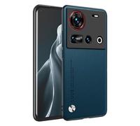 HAFFAN Phone Case Protective Cover Designed for Nubia Z70S Ultra/Nubia Z70 Ultra (6.85"), Imitation Leather Style - Sapphire