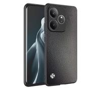 HAFFAN Phone Case Protective Cover Designed for Realme GT 6 / Realme GT 6T (6.78" inches), Imitation Leather Style - Kevlar