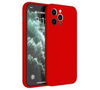 HAFFAN TPU Silicone Case Compatible with iPhone 12 Pro (6.1" inches), Cover Holster Sleeve - China Red