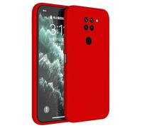 HAFFAN TPU Silicone Case Compatible with Redmi Note 9 (4G) (6.53" inches), Cover Holster Sleeve - China Red