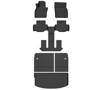 HAFIDI® Floor Mats & Backrest Mats & Cargo Mats for Mazda CX-90/CX-90 PHEV 2026 2025 2024 7 Seats with 2nd Row Bucket Seats, All Weather TPE Custom Fit Floor Liners for CX-90/CX-90 PHEV Car Mats