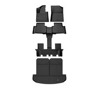HAFIDI®-Floor Mats & Cargo Liner Custom Set for Kia Sorento 2021-2024 All Weather Protection TPE Full Set Automotive Floor Liners Accessories - Black