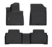 HAFIDI Floor Mats Custom for 2022 2023 Hyundai Tucson (No Hybrid Models) All Weather Protection TPE Heavy Duty Non-Slip Automotive Floor Liners Fits Front& 2nd Row Full Set Accessories, Black
