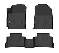 HAFIDI Floor Mats Custom for Hyundai Kona 2018-2023 (No Electric Models) All Weather Protection TPE Heavy Duty Non-Slip Automotive Floor Liners Fits Front& 2nd Row Full Set Accessories, Black