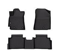 HAFIDI Floor Mats Custom for Kia Forte 2023 2022 2021 2020 2019 All Weather Protection TPE Heavy Duty Non-Slip Automotive Floor Liners Fits Front& 2nd Row Full Set Accessories, Black