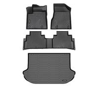 HAFIDI Floor Mats Custom for Nissan Murano 2024 2023 2022 2021 2020 2019 2018 2017.5 All Weather Protection TPE Heavy Duty Non-Slip Automotive Floor Liners Fits Front& 2nd Row Set Accessories, Black