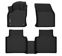 HAFIDI® Floor Mats Fit for 2018-2024 VW Tiguan All Weather Protection TPE Anti-Slip Automotive Floor Liners, Fits 1st & 2nd Row Full Set Custom Volkswagen Tiguan Accessories, Black